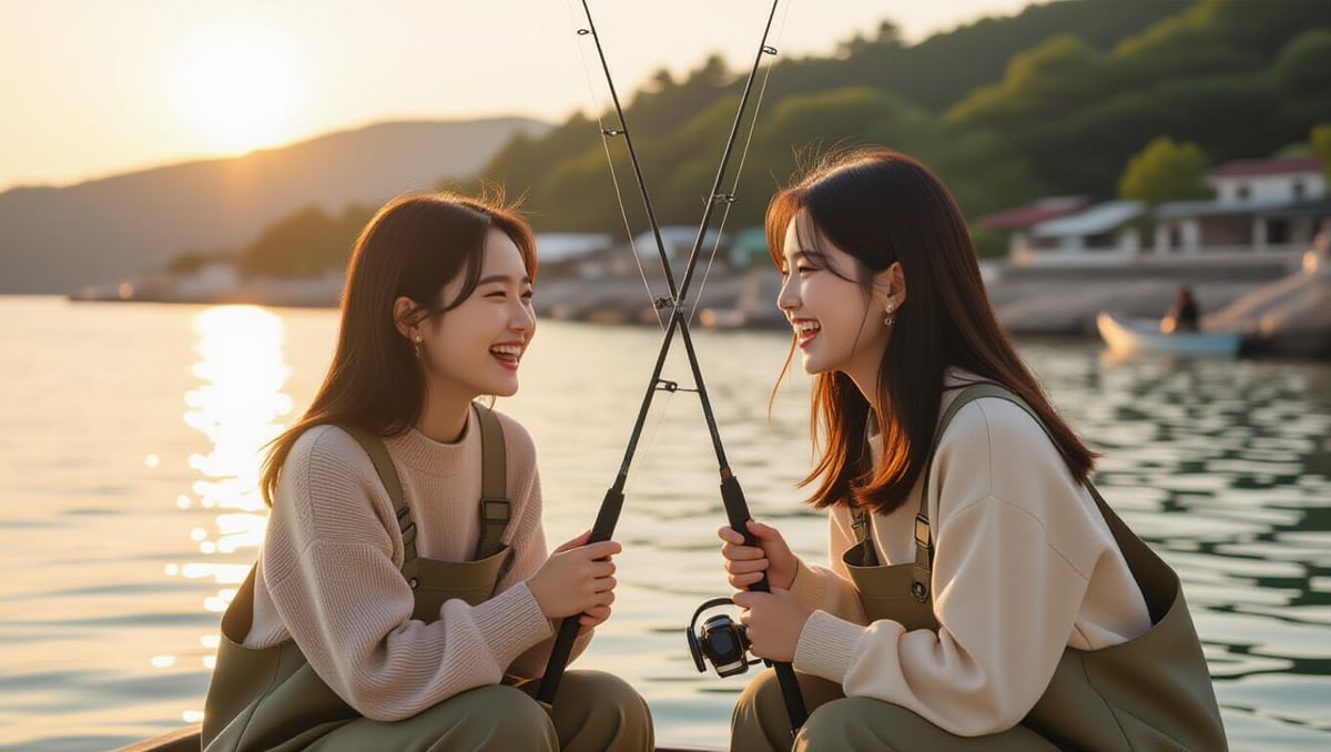 소녀들의 낚시 성장기: 따뜻한 우정과 힐링의 여정 4 🤝 따뜻한 우정으로 함께하는 여정