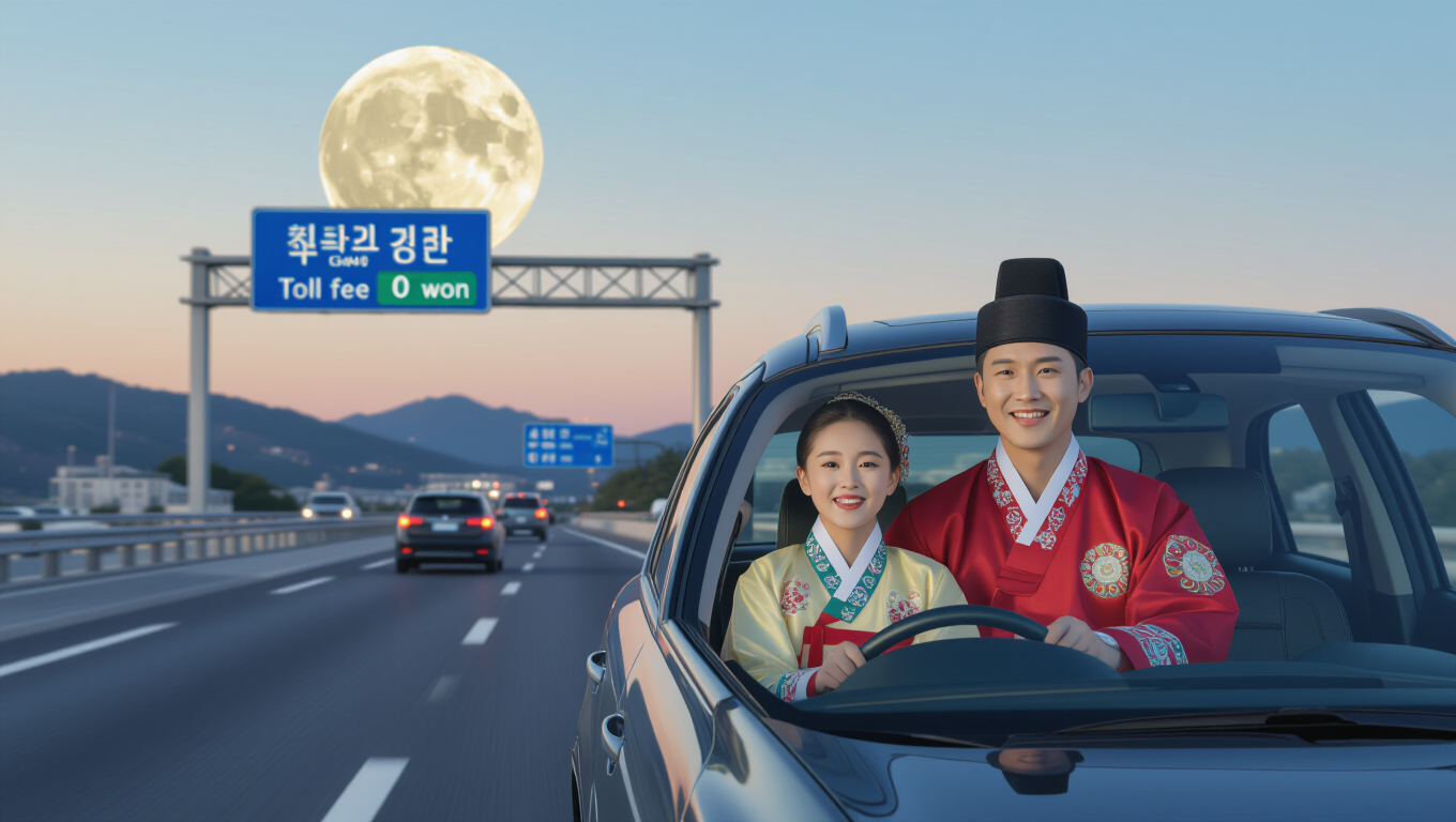2025 추석 고속도로 통행료 무료: 기간, 구간, 하이패스 총정리 3 🛣️ 면제 구간 및 이용 방법: 하이패스, 일반 차로 모두 OK!