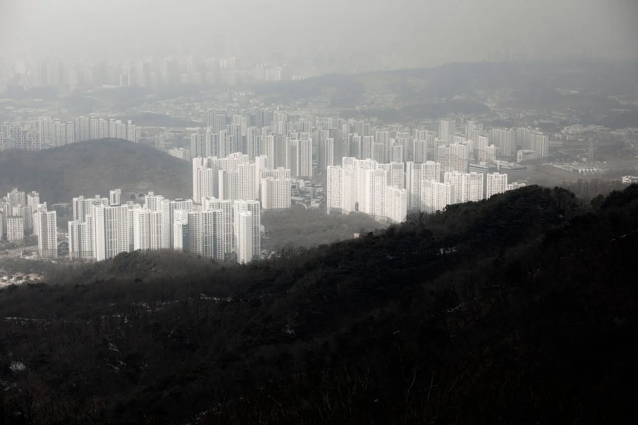 도시의 아파트 단지 전경