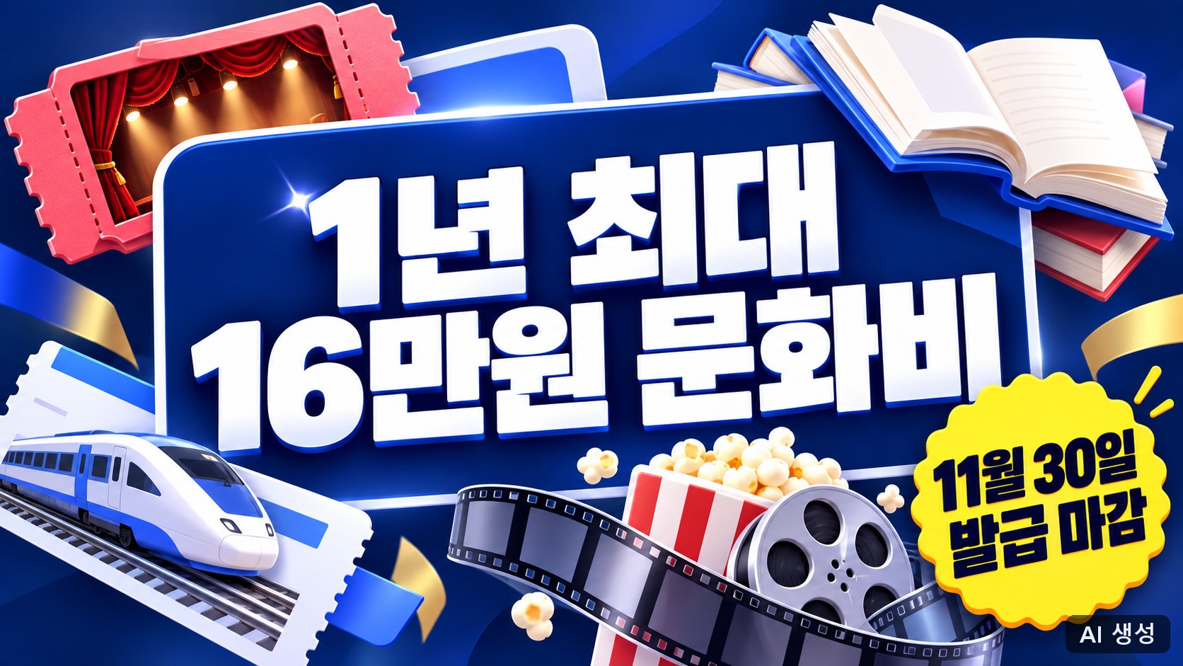 문화누리카드 신청방법 최대 16만원 대표 이미지 (AI 생성)