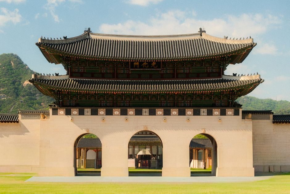 경복궁 정문 광화문의 모습